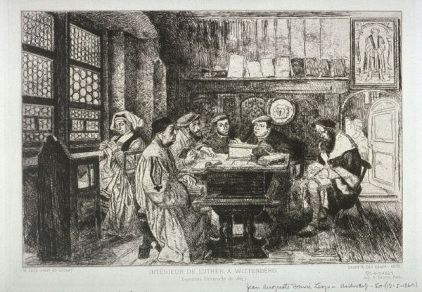 La Lecture Chez Luther by Hendrik Leys