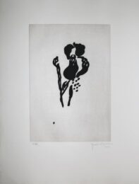 Iris Negre Vi / Black Iris Vi by Joan Hernandez Pijuan at Sylvan Cole Gallery