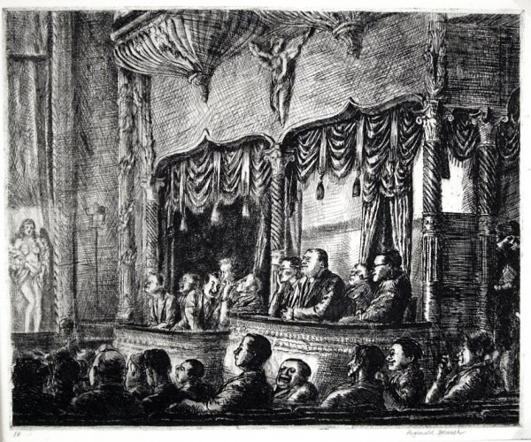 Irving Place Burlesk by Reginald Marsh