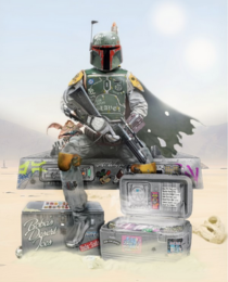 It’s A Trap (boba Fet) by JJ Adams at Lieberman Contemporary