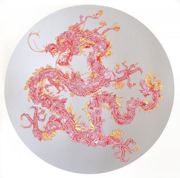 Floral Dragon (shanghai Tang Series) by Jacky Tsai