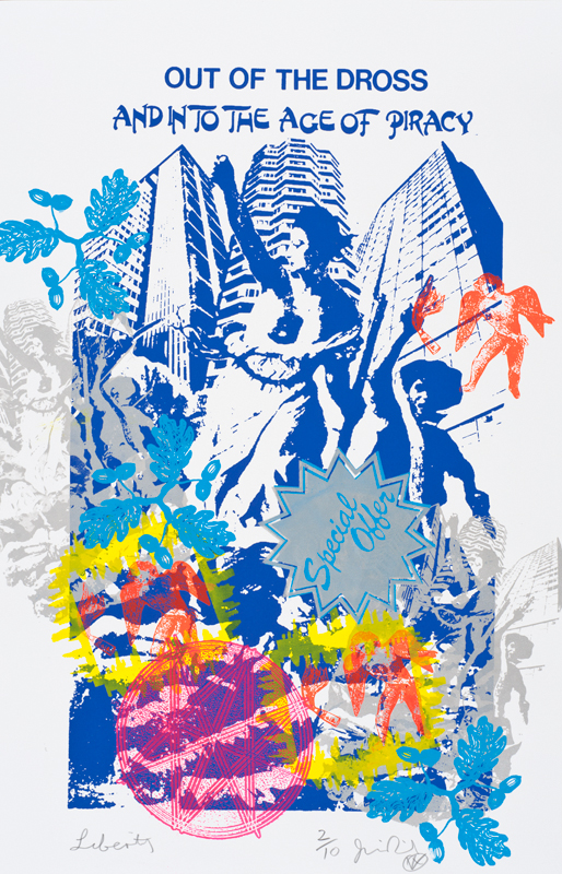 Out Of The Dross (blue) by Jamie Reid