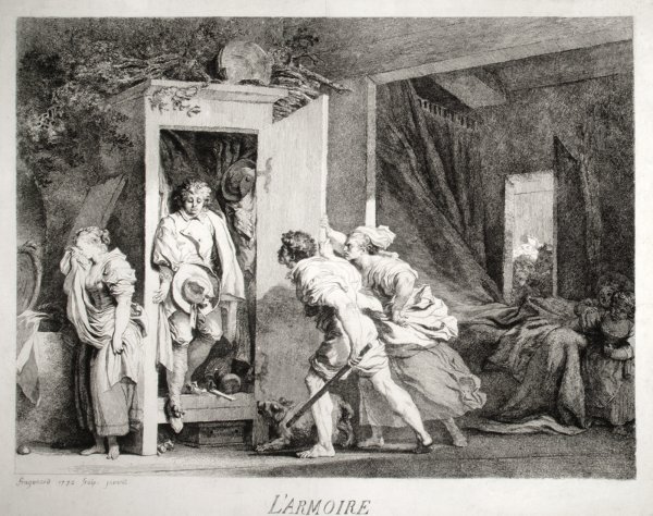 L’armoire (2nd State) by Jean Honoré Fragonard