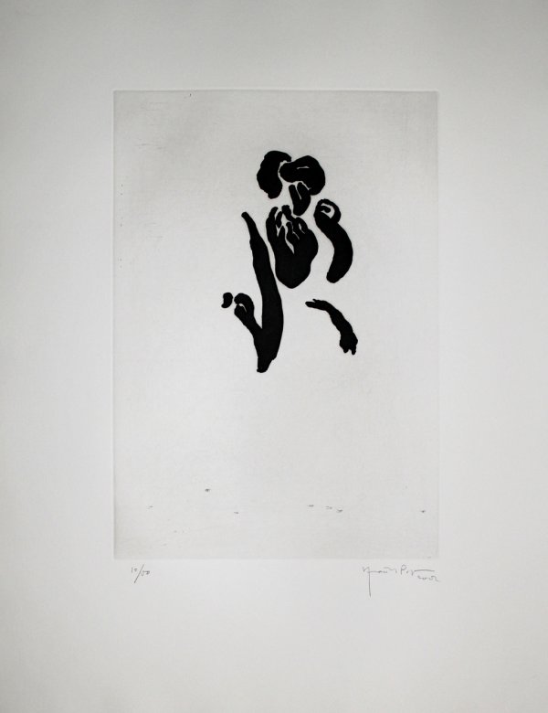 Iris Negre Iii / Black Iris Iii by Joan Hernandez Pijuan