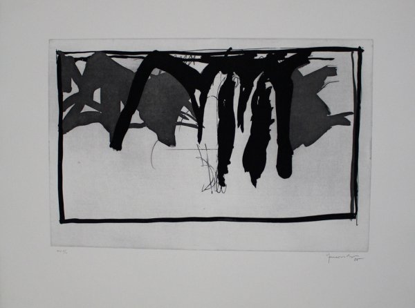 Paisatge Amb Xiprers I / Landscape With Cypresses I by Joan Hernandez Pijuan