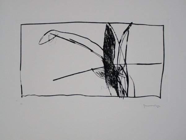 Paisatge Amb Xiprers V / Landscape With Cypresses V by Joan Hernandez Pijuan