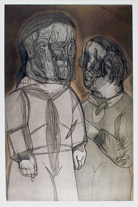 Ustine Y El Marquez De Sade From The Intolerance P by Jose Luis Cuevas