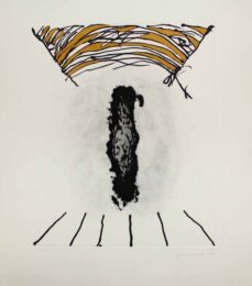 La Cara Fosca by Josep Guinovart at Sylvan Cole Gallery