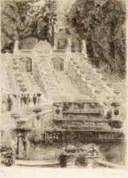 La Grande Cascade De St Cloud by Alexandre Lunois at Sylvan Cole Gallery