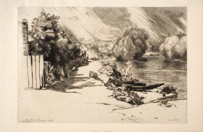 La Seine Au Bas Meudon by Félix Bracquemond at Sylvan Cole Gallery