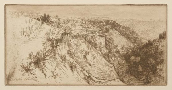 La Vallée Fertile, Près Monte Oliveto Maggiore by Edgar Chahine