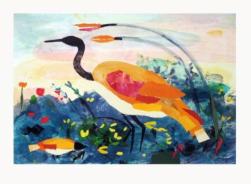 Lake Site With Amber Heron by Valentina DuBasky at Tandem Press (IFPDA)