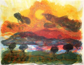 Landschaft Mit Pinien by Christian Kruck at Sylvan Cole Gallery