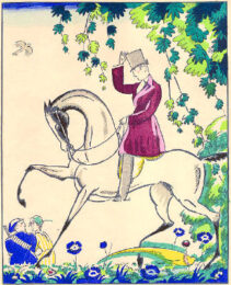 Le Cavalier by Robert Bonfils at Sylvan Cole Gallery