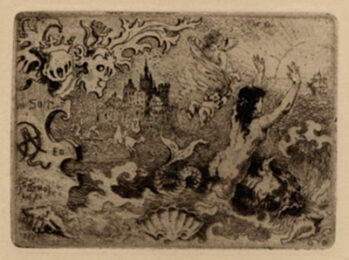 Le Diable Amoureux by Felix Buhot at Sylvan Cole Gallery