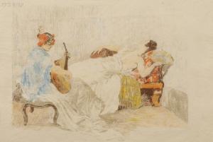 Le Repos Des Danseuses by Alexandre Lunois