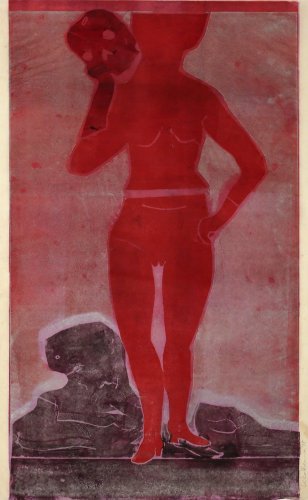 Muchacha Con La Muerte 2 by Leiko Ikemura