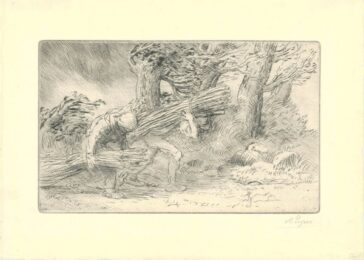 Les Fagottiers by Alphonse Legros at Sylvan Cole Gallery