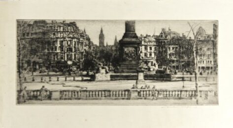 London – Trafalgar Square (bovril Schweppes) by Mortimer Luddington Menpes at Editions Graphiques Ltd