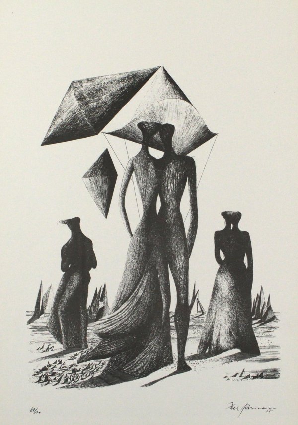 Paar Mit Himmelskörpern by Mac Zimmermann