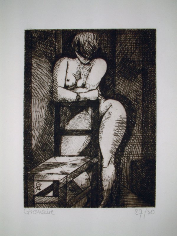 Nu À La Chaise by Marcel Gromaire