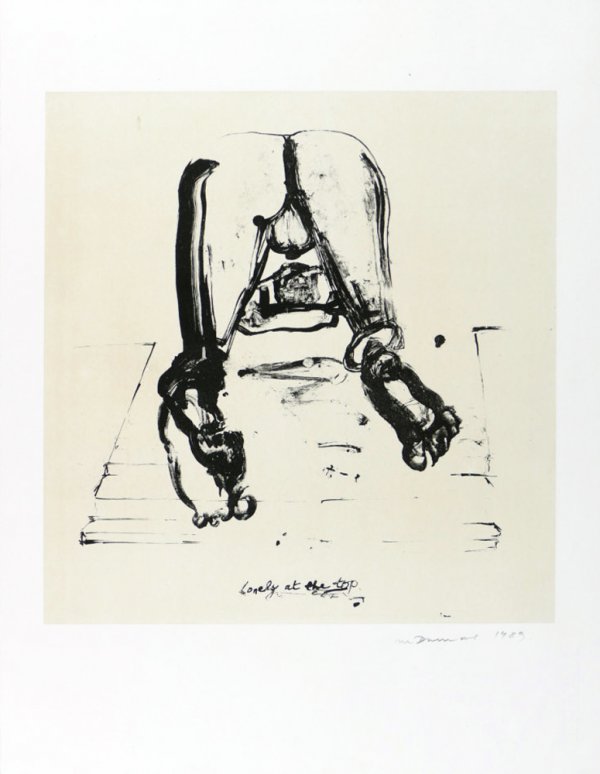 Lonely At The Top by Marlene Dumas