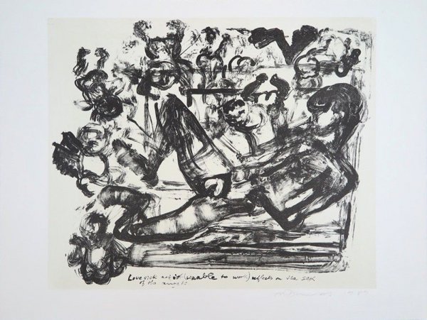 Lovesick Artist by Marlene Dumas