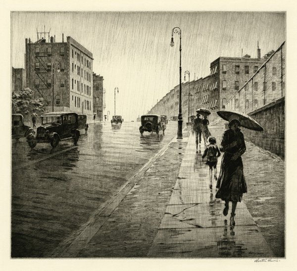 Rainy Day, Queens by Martin Lewis