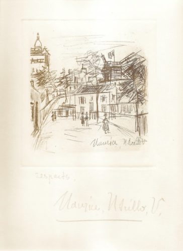 Amitiés De Montmartre by Maurice Utrillo