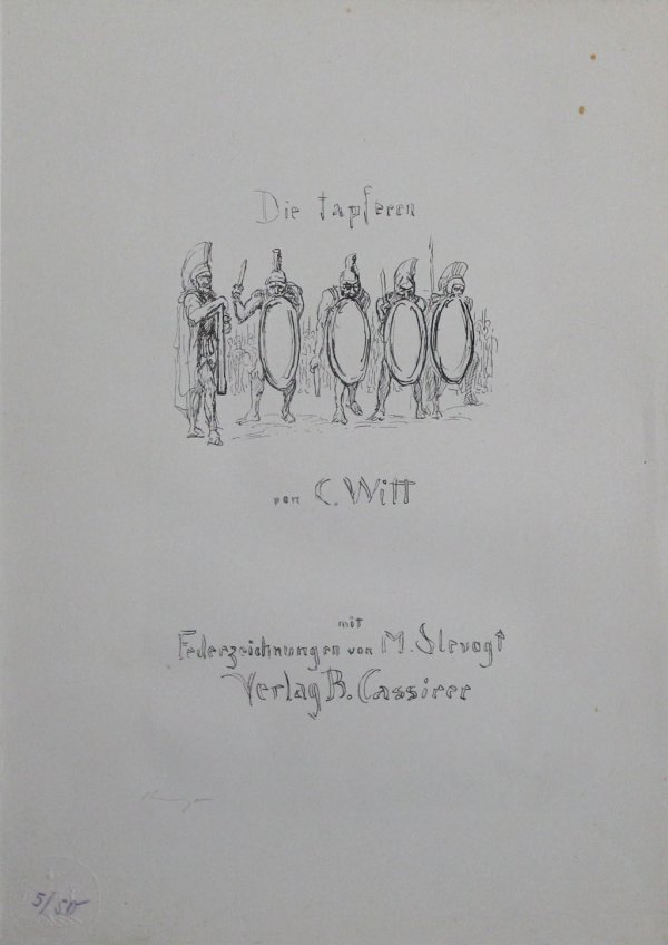Titel “die Tapferen Zehntausend” by Max Slevogt