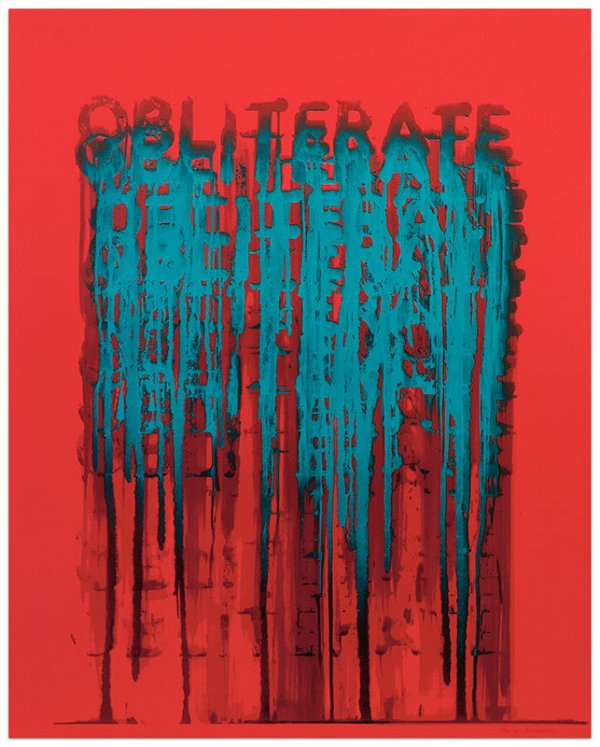 Obliterate by Mel Bochner