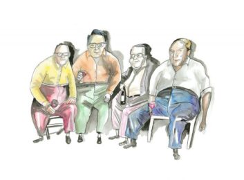 Men Drinkers by Vic Reeves at Eyestorm
