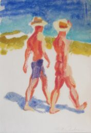 Men Walking by McWillie Chambers at William Chambers Art