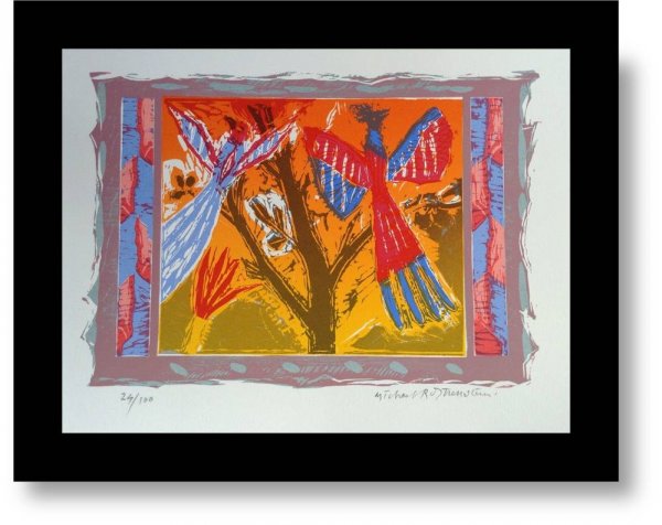 Birds And Branches by Michael Rothenstein