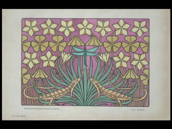 Motif Décoratif Pour Coussin Ou Bande by Maurice Pillard Verneuil