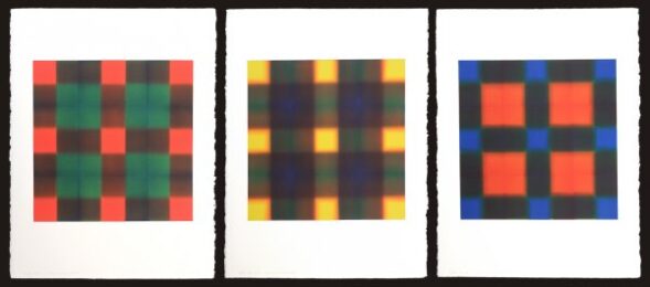 Nine Series (nine Red, Nine Yellow, Nine Blue) by James Stroud at Center Street Studio