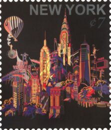 Ny Cityscape Stamp by Jacky Tsai at Eyestorm