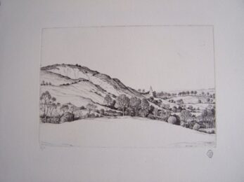 Offham Church by Ian Strang at Sylvan Cole Gallery