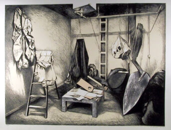 Oldenburg’s Studio by Lowell Nesbitt at RoGallery
