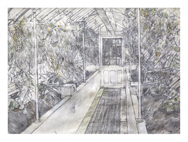 The Melon House, West Dean by Olwyn Bowey RA