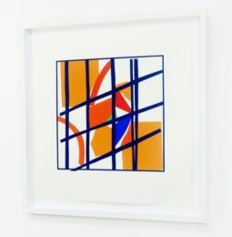 Orange And Red Facets by Sandra Blow at pgr fine art