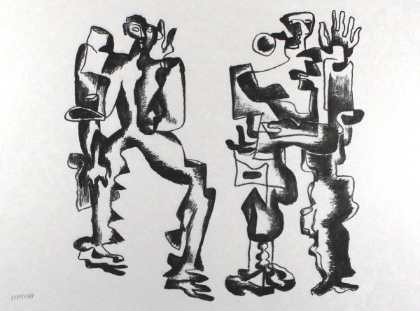 Deux Figures by Ossip Zadkine