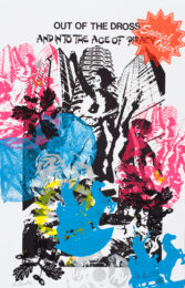 Out Of The Dross (black) by Jamie Reid at Paul Stolper Gallery
