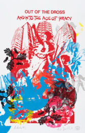 Out Of The Dross (red) by Jamie Reid at Paul Stolper Gallery