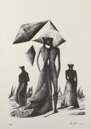 Paar Mit Himmelskörpern by Mac Zimmermann at Sylvan Cole Gallery