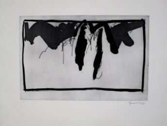 Paisatge Amb Xiprers Ii / Landscape With Cypresses Ii by Joan Hernandez Pijuan at Sylvan Cole Gallery