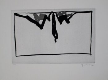 Paisatge Amb Xiprers Iv / Landscape With Cypresses Iv by Joan Hernandez Pijuan at Sylvan Cole Gallery