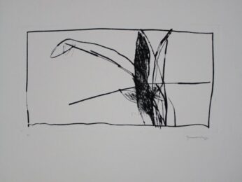 Paisatge Amb Xiprers V / Landscape With Cypresses V by Joan Hernandez Pijuan at Sylvan Cole Gallery
