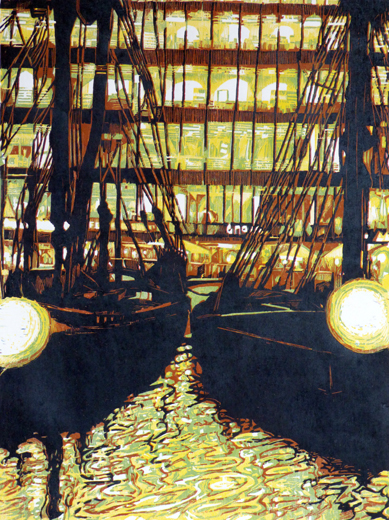 St. Katharine Docks In The City I, London by Pascale Hémery
