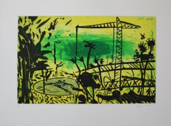 Paysage Jaune by Louis Cane at Sylvan Cole Gallery
